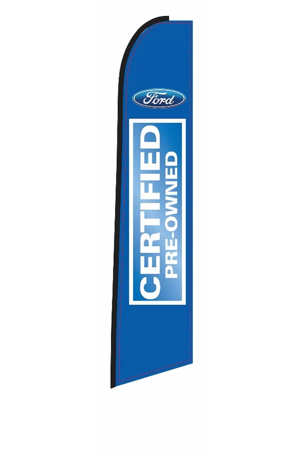 Ford Certified Pre-Owned vertical swooper feather flag, EZ831