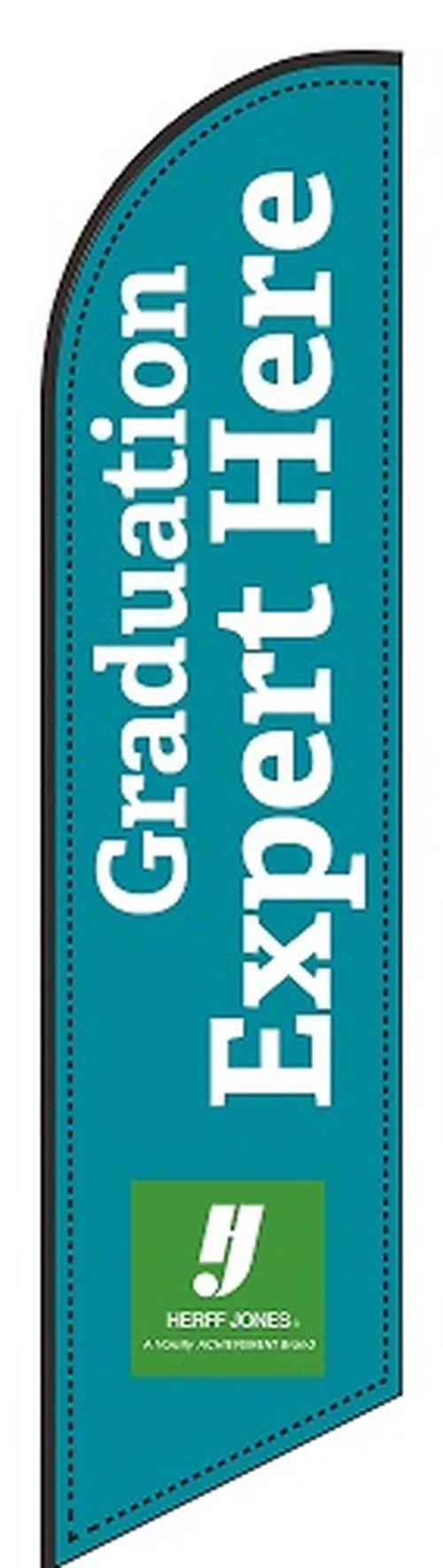 Graduation expert here feather flag kit 2-sided