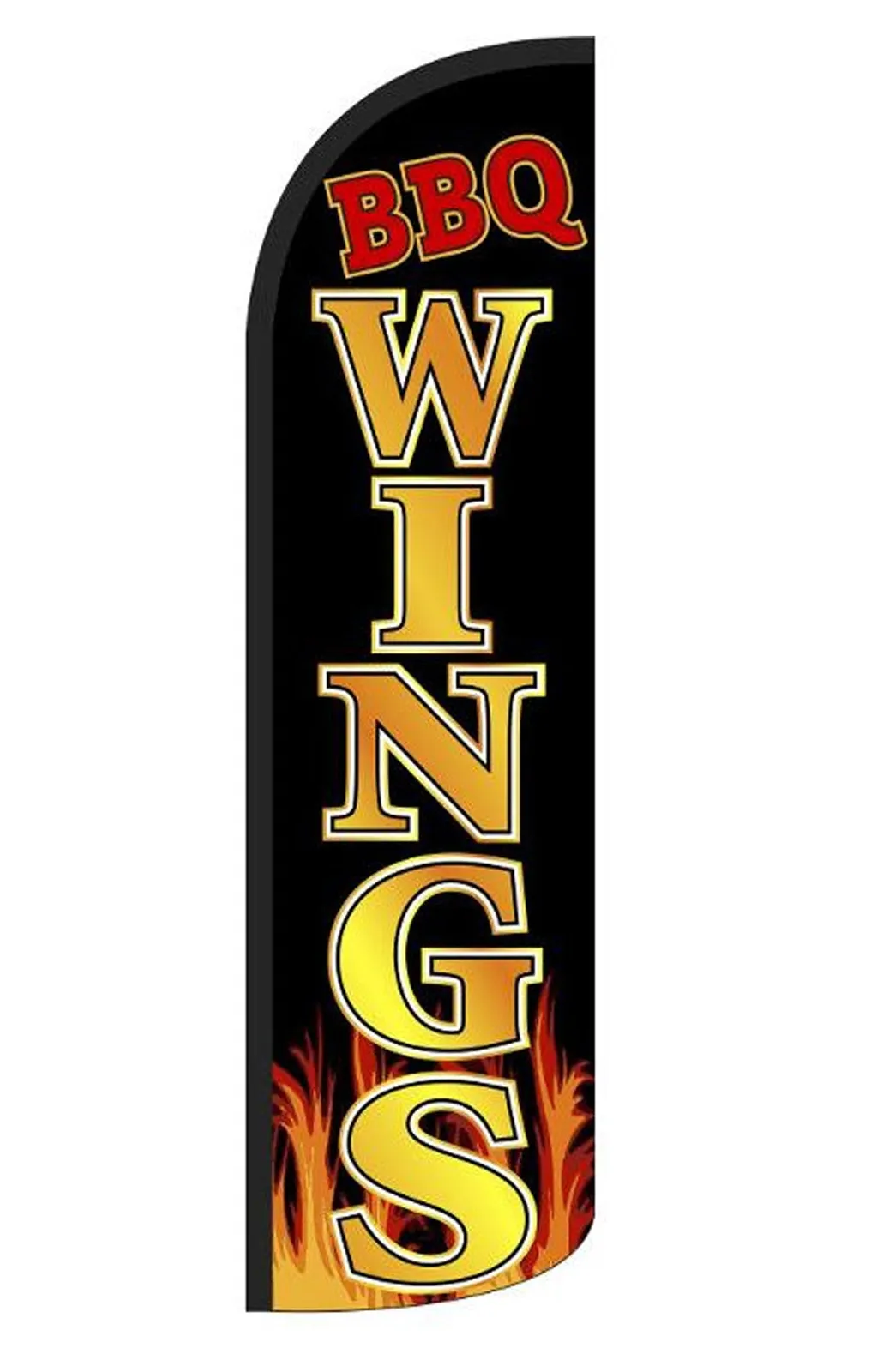 BBQ Wings windless feather flag, design A30