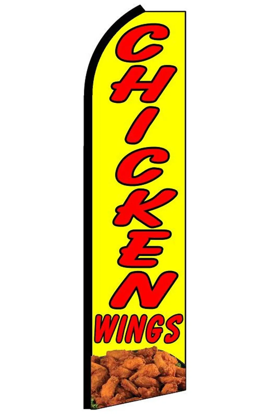 Chicken Wings swooper feather flag, design SF-K137