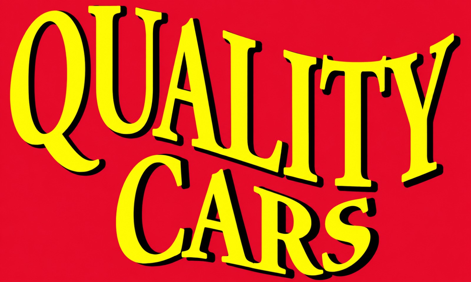 Rectangular 3x5 Quality Cars flag, style 305R, with two hanging grommets