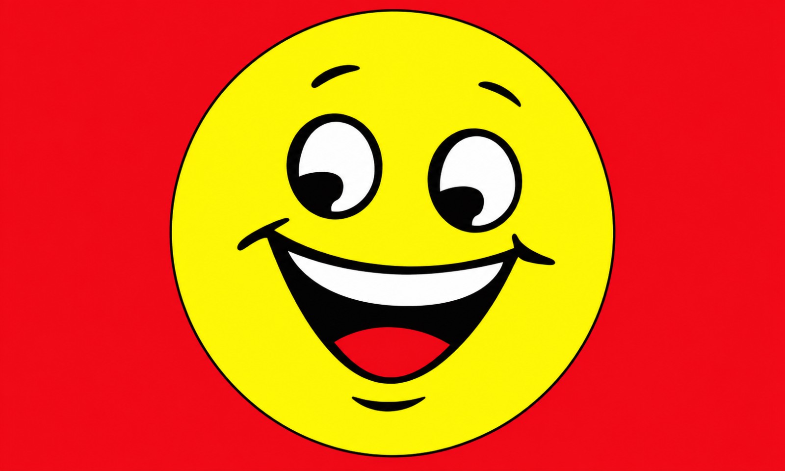 Rectangular 3x5 Happy Face flag, style 325RB, with two hanging grommets