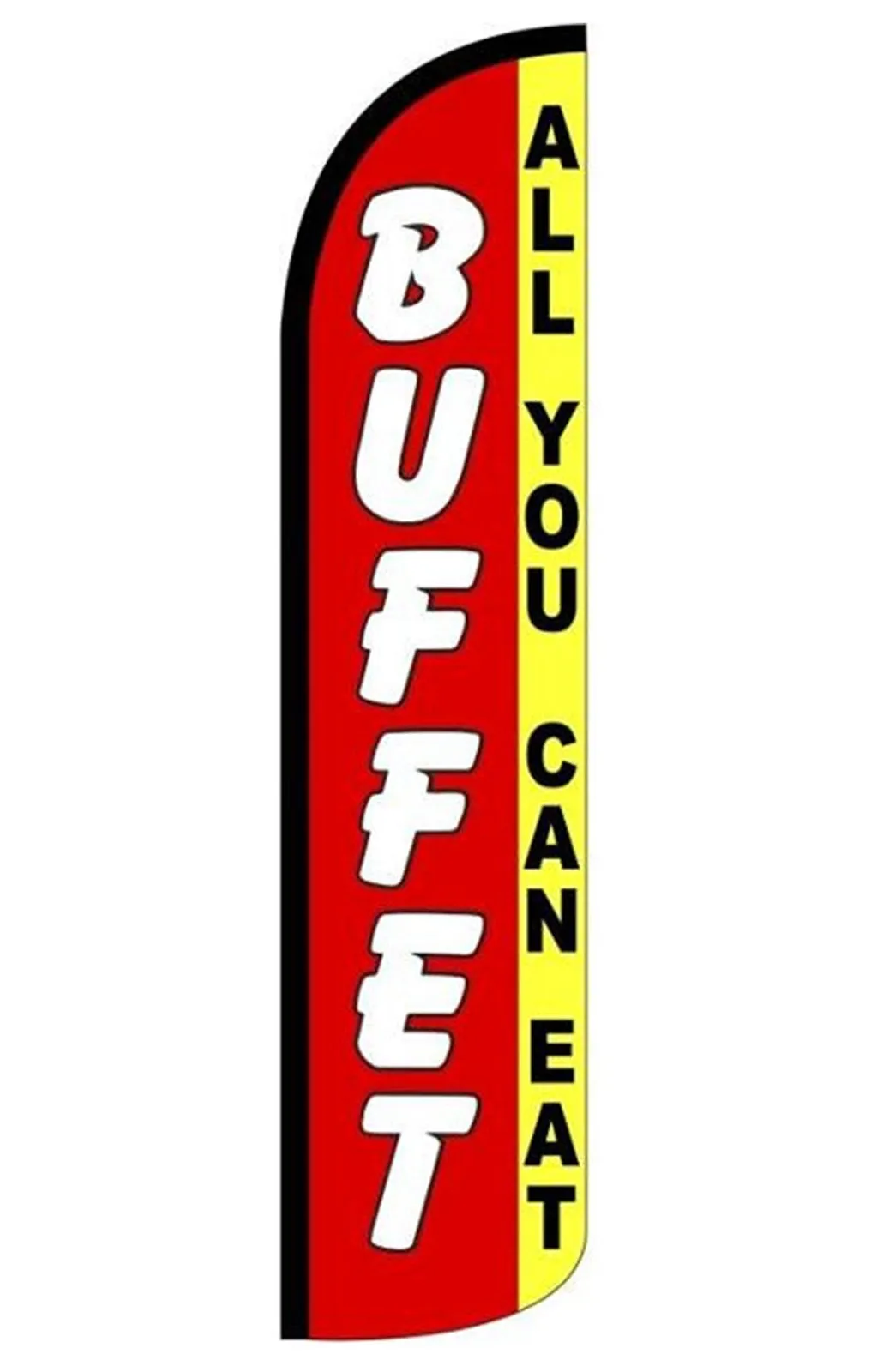 Buffet swooper feather flag, design SF-JU7
