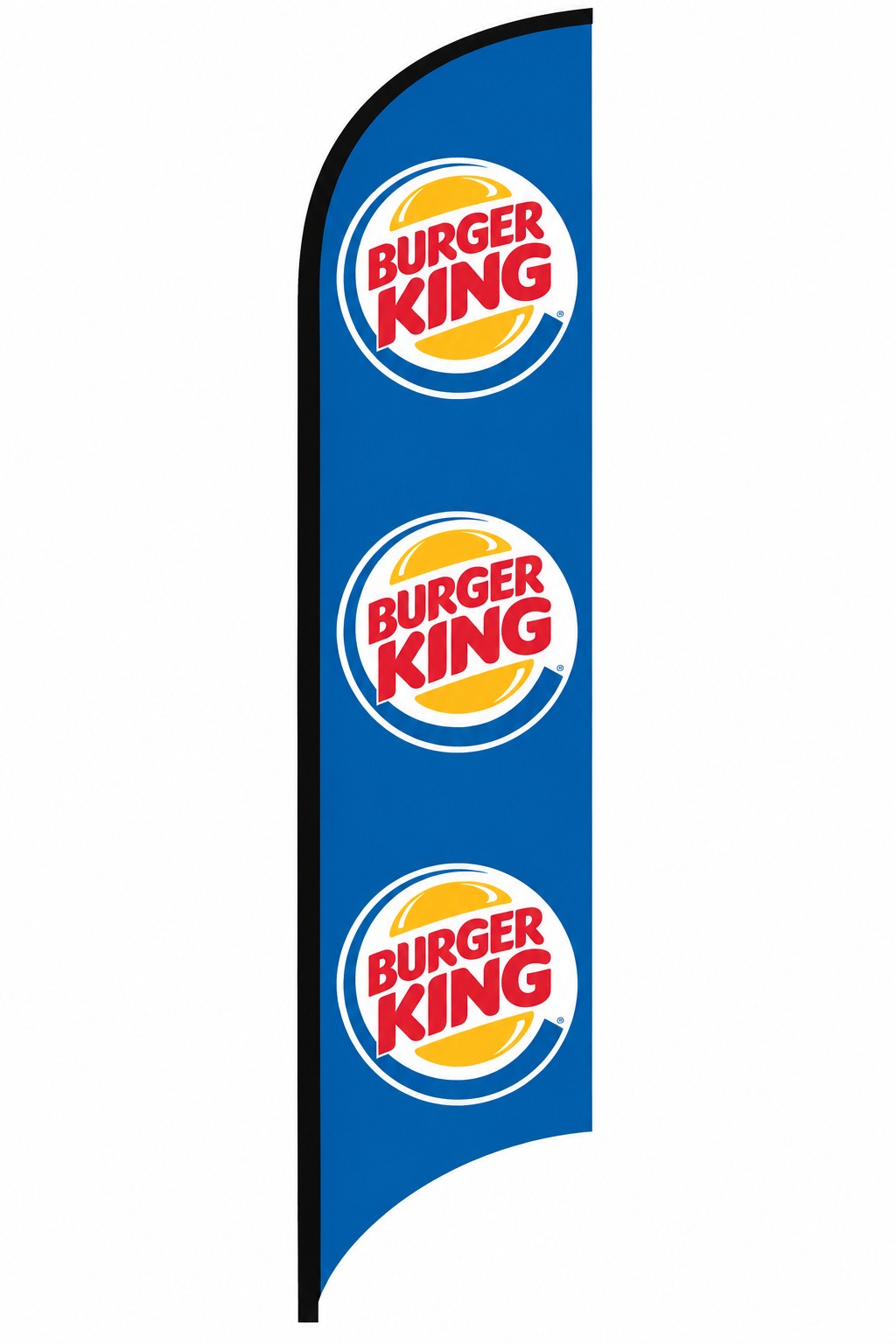 Burger King blue custom feather flag kit