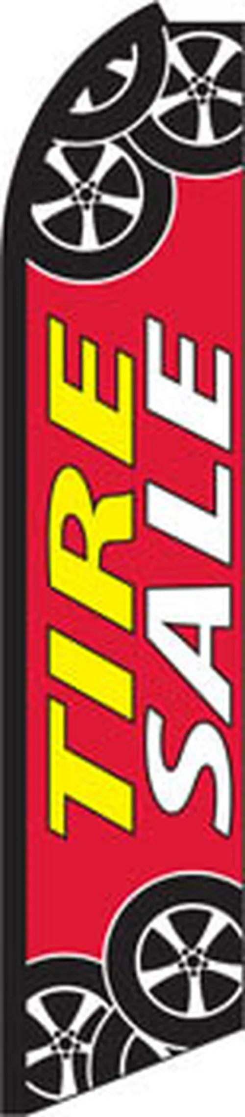Tire Sale Swooper Feather Flag