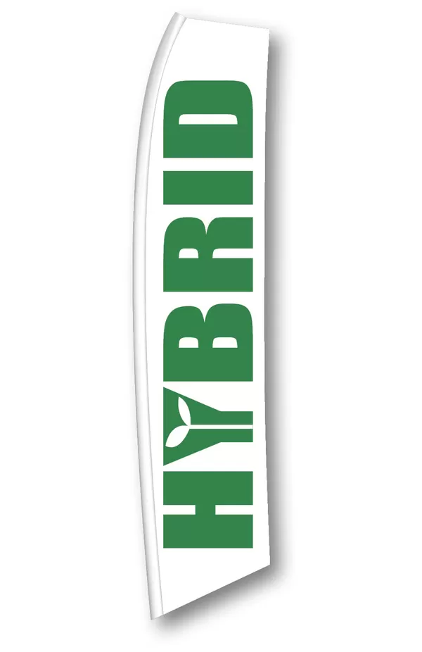 Hybrid vertical swooper feather flag, SW-HYB