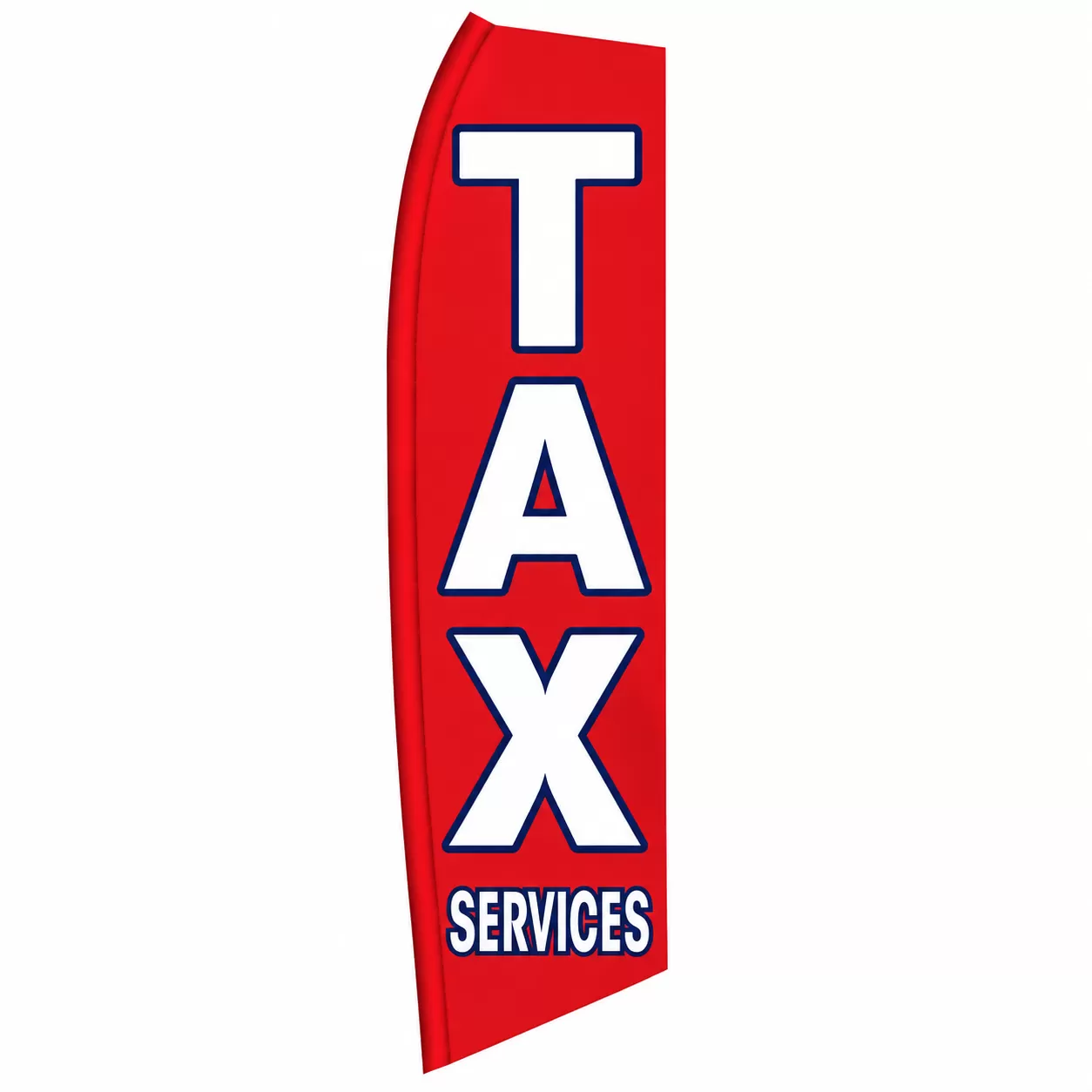 Tax Services swooper feather flag, design SW-TAXS
