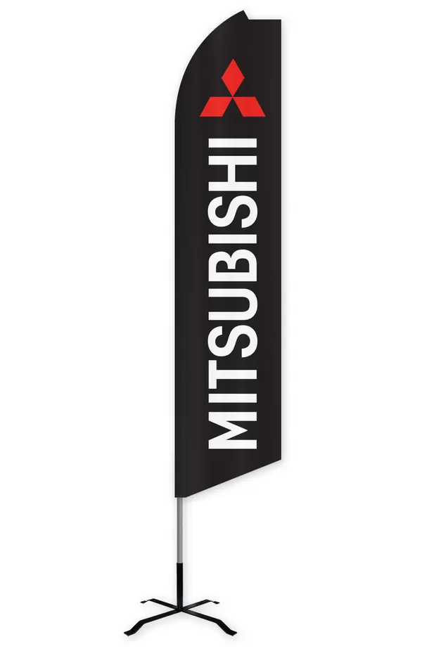 Mitsubishi vertical swooper feather flag