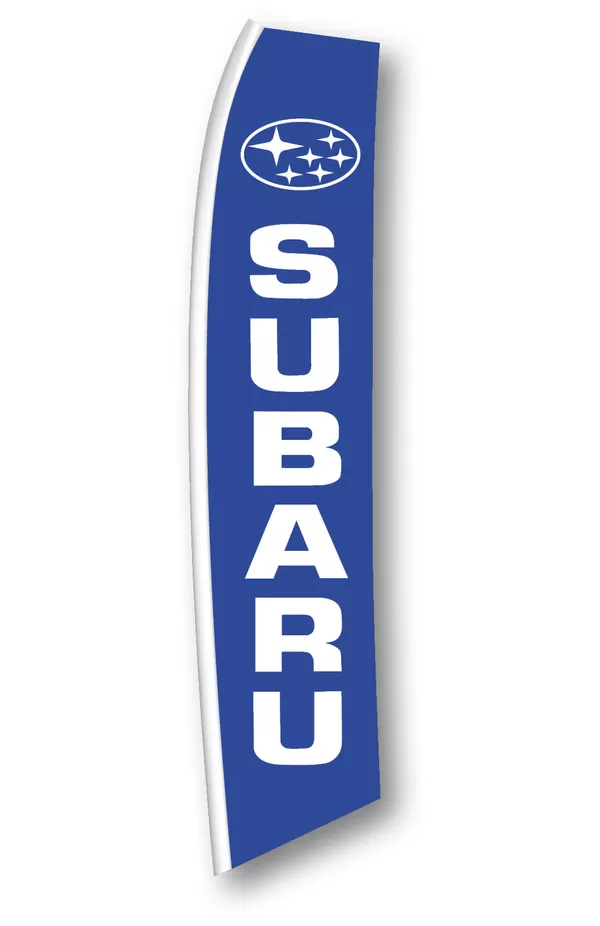 Subaru vertical swooper feather flag, SW-SUB