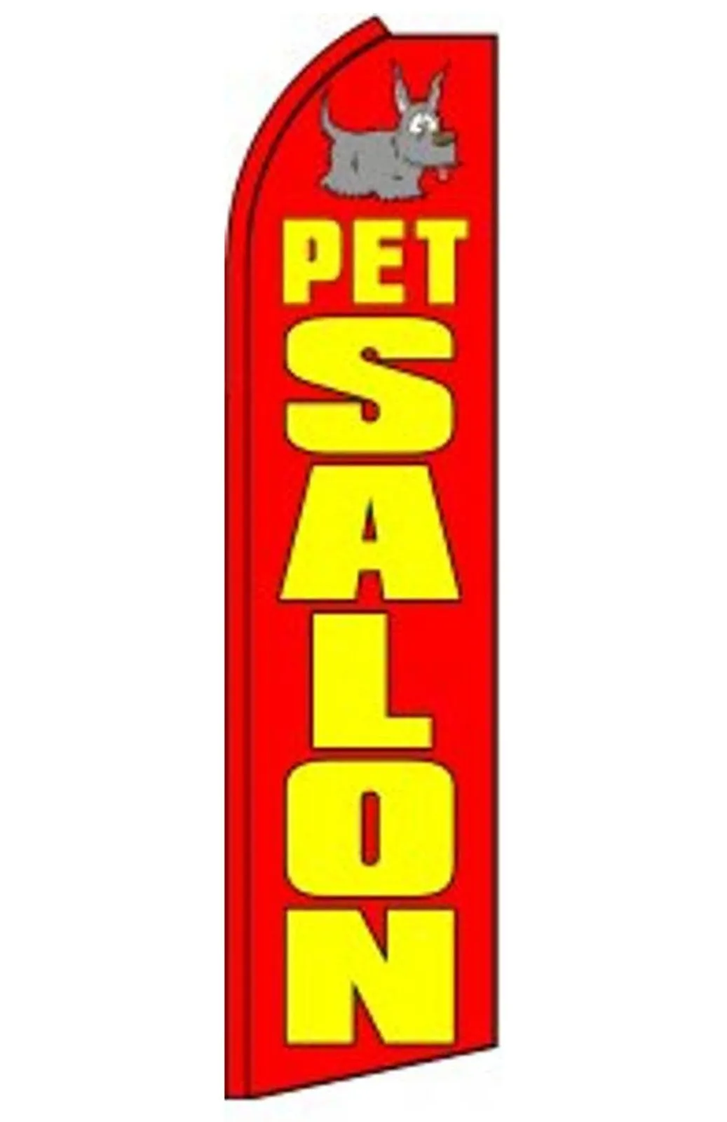 Pet Salon swooper feather flag, design SF-PETSALON