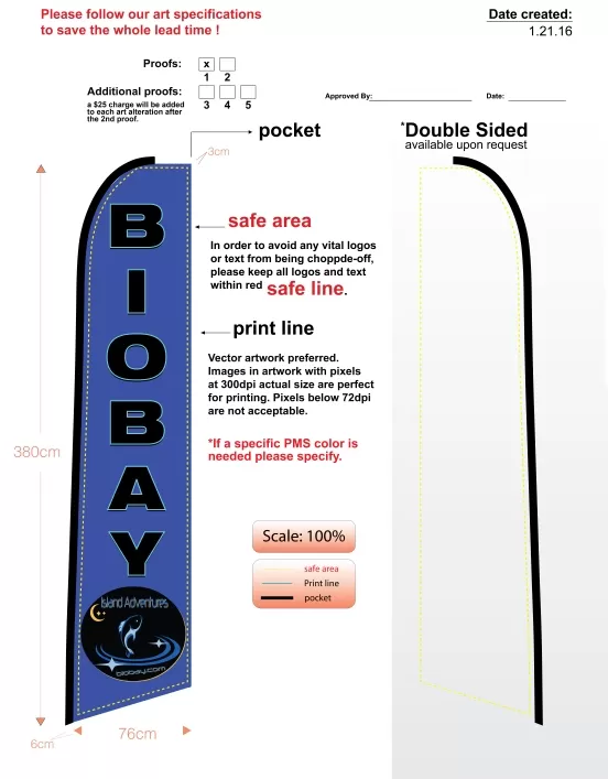 flag package for bio-bay
