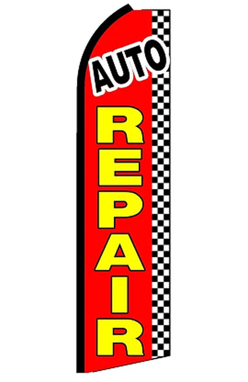 Auto Repair Swooper Feather Flag Sf-k44