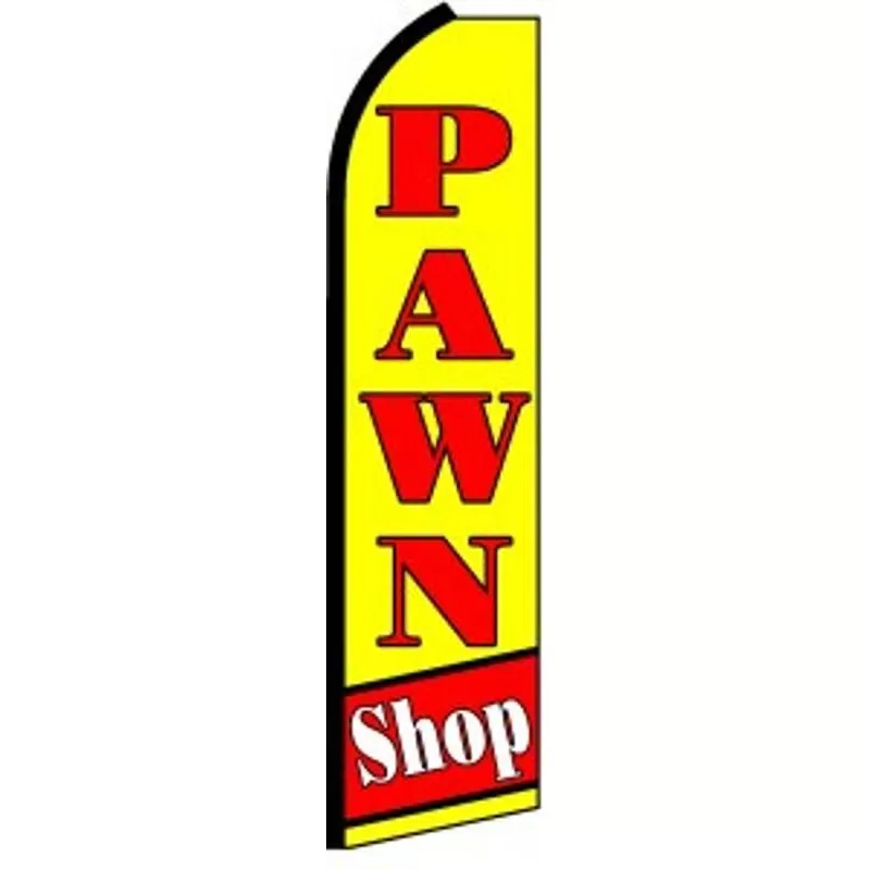 Pawn Shop feather flag, design SF-K318
