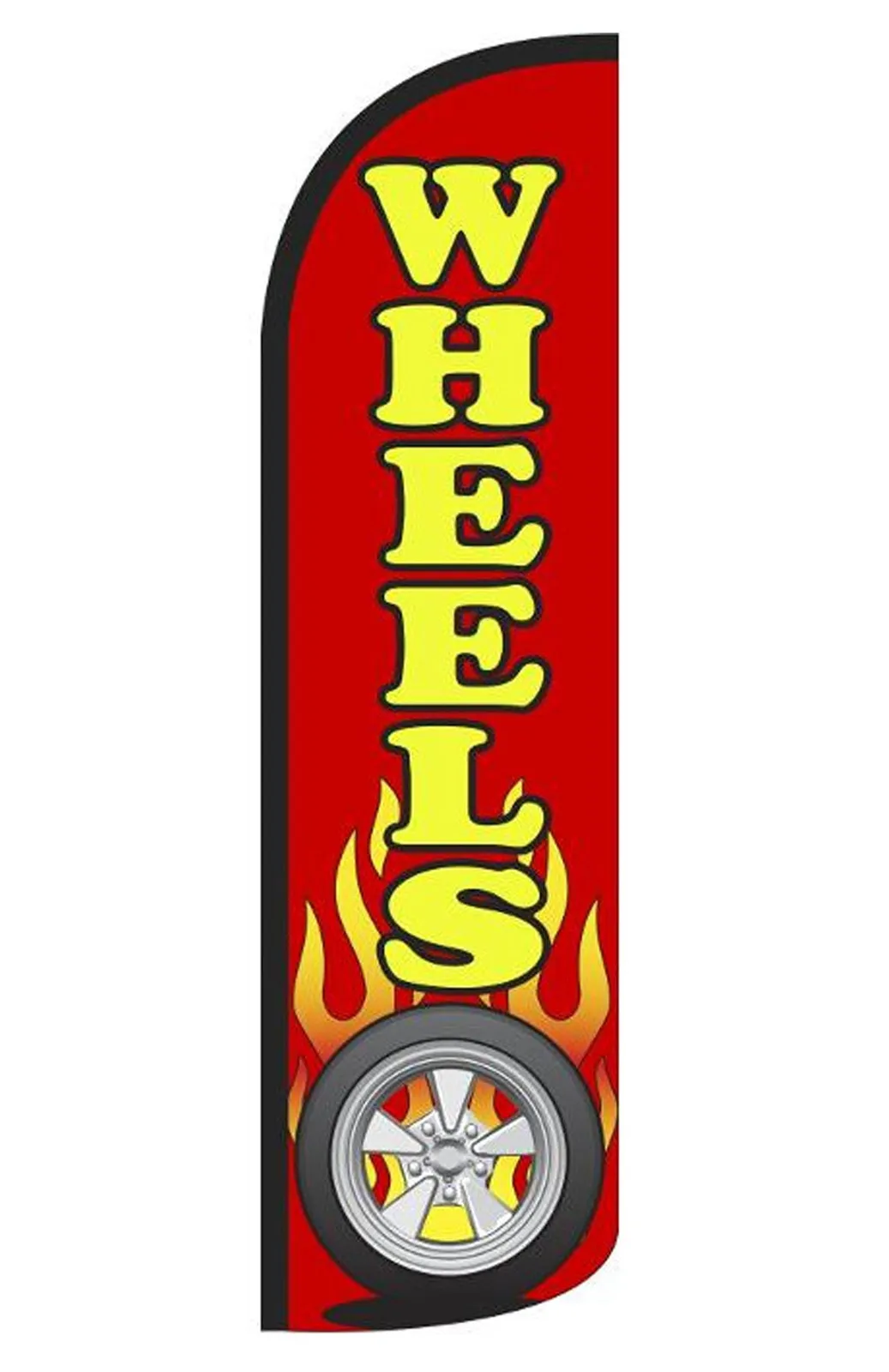Wheels vertical swooper feather flag, SF-C73