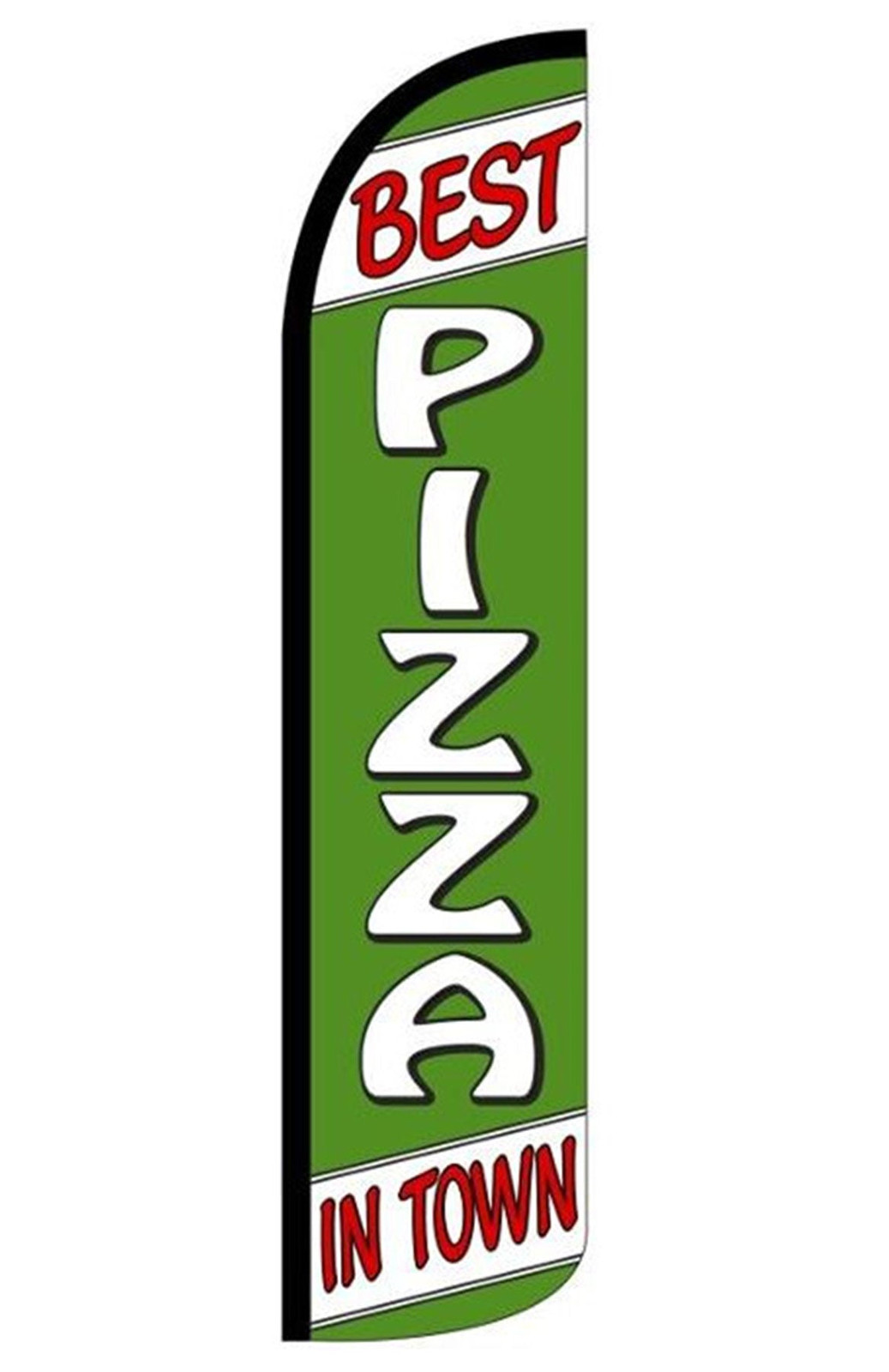 Best Pizza windless feather flag, design JN4