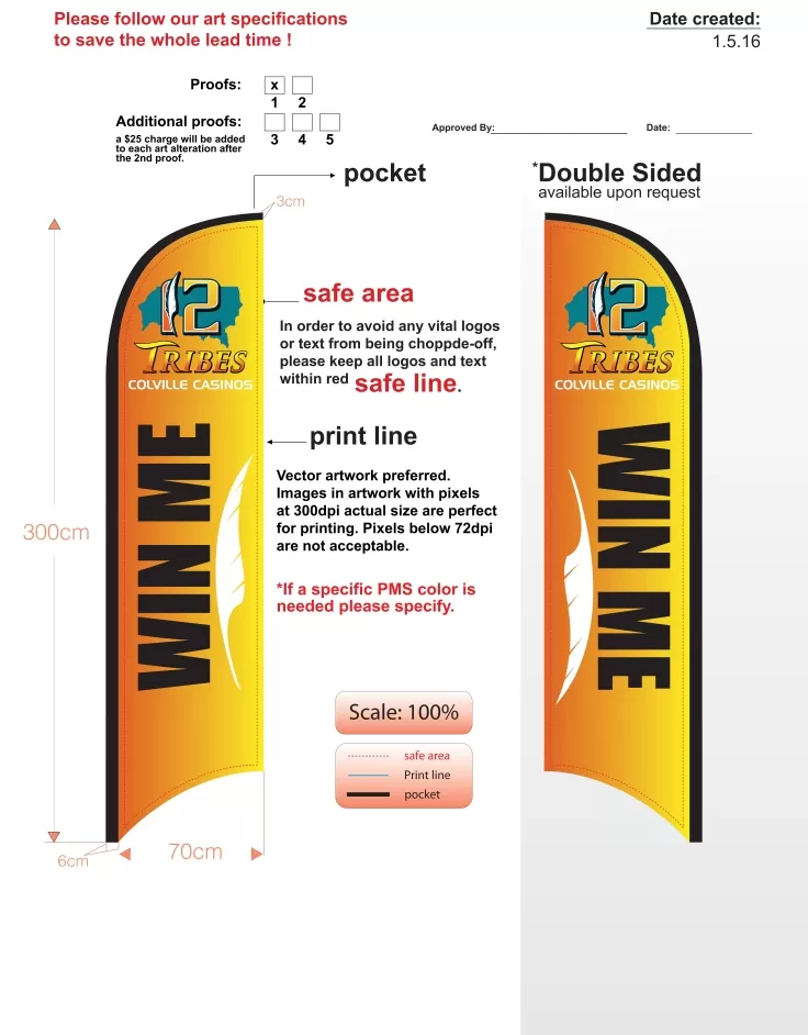 Custom 12 Tribes Win-me Orange Double-sided Feather Flag Kit With Flagpole, Cross-base And Water Bag