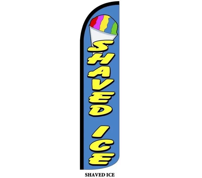 windless shaved ice feather flag sf-je4