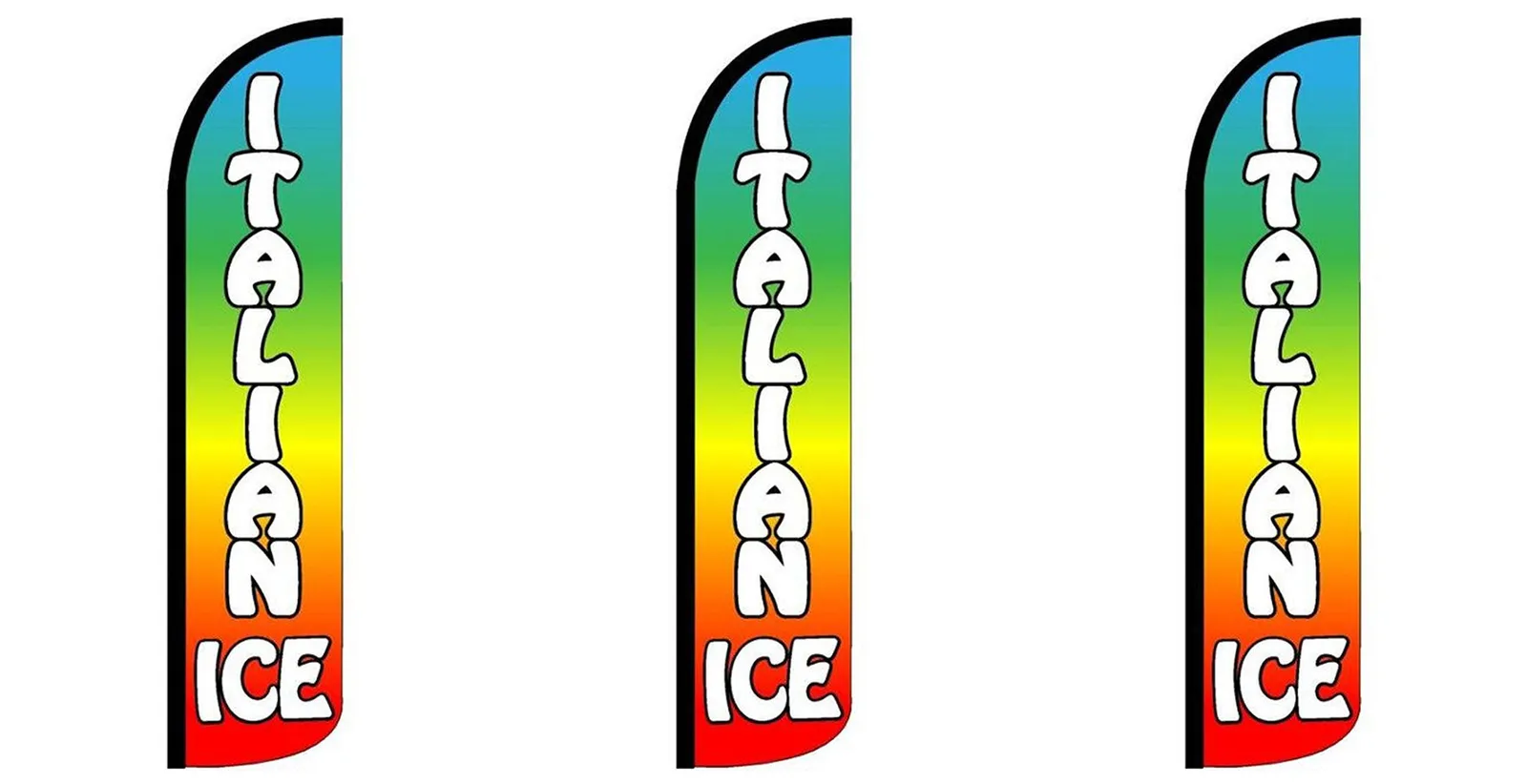 Italian ice windless feather flag sf-tl3