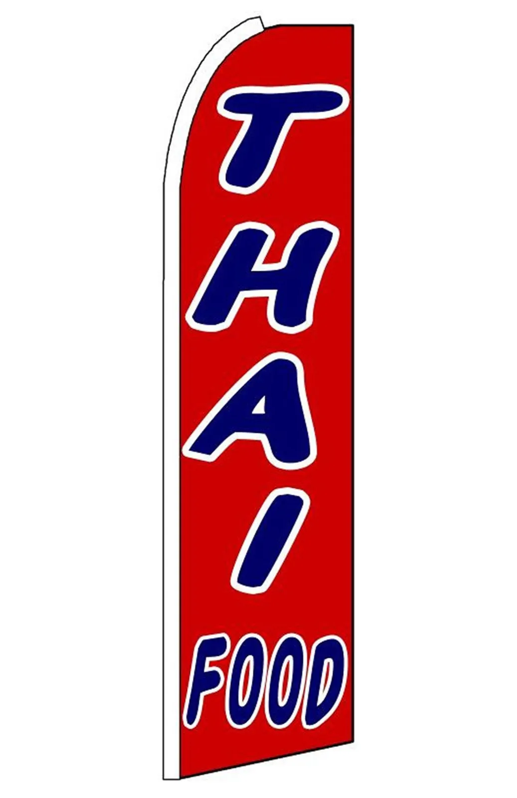 Thai Food swooper feather flag, design K221
