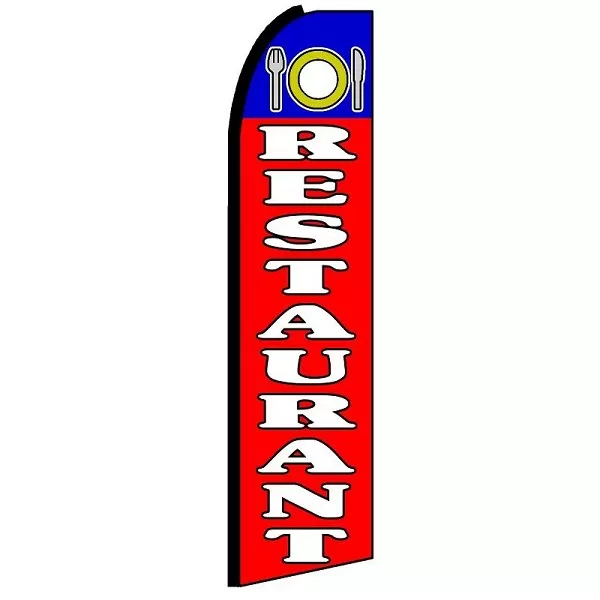 Restaurant swooper feather flag, design SF-K184