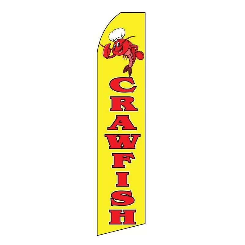 Crawfish swooper feather flag, design SF-K158