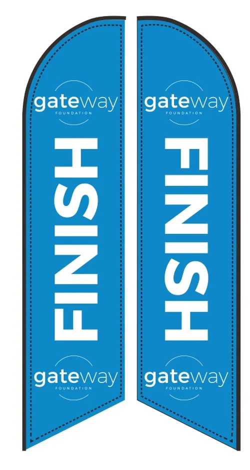 Custom Double-sided Finish Flag (no Hardware) For Gateway Foundation