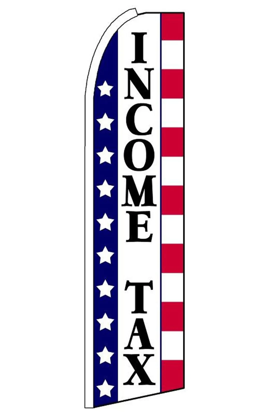 Income Tax swooper feather flag, design SF-K242