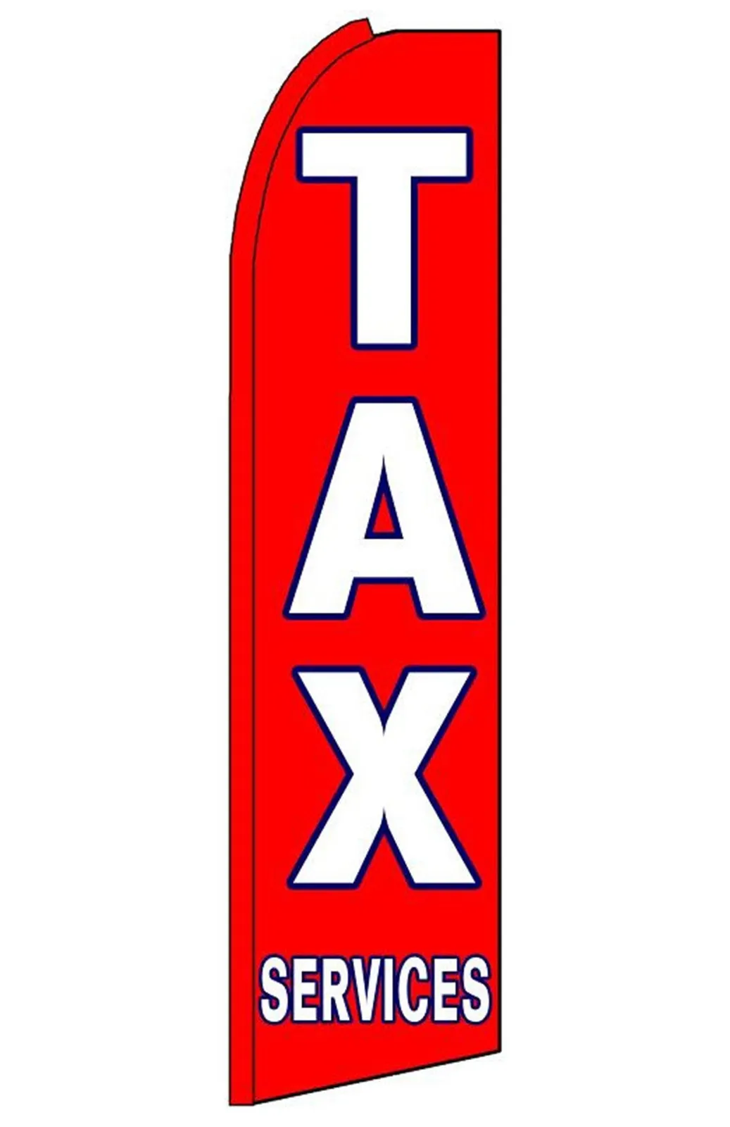 Tax Services swooper feather flag, design SF-K251