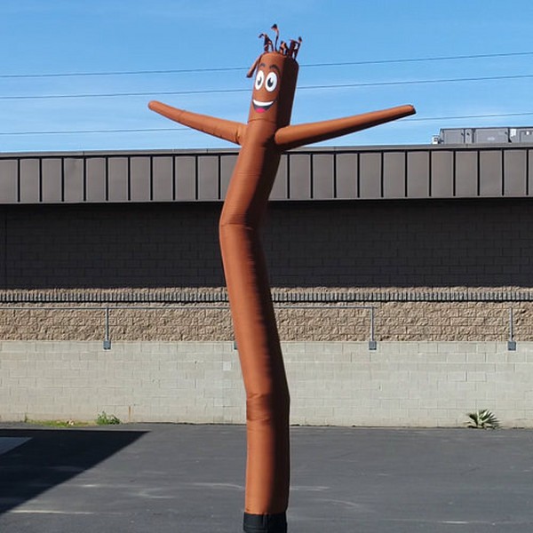 Brown 18-foot inflatable air dancer tube man, style GD11019