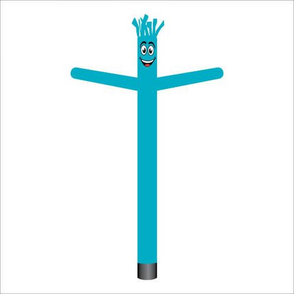 Teal 18-foot inflatable air dancer tube man, style GD11018