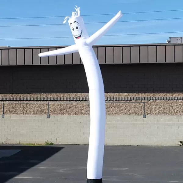 White 18-foot inflatable air dancer tube man, style GD11014