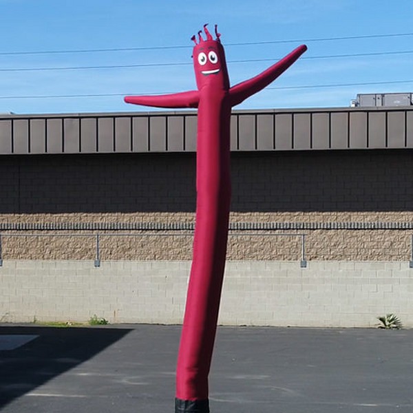 Burgundy 18-foot inflatable air dancer tube man, style GD11003