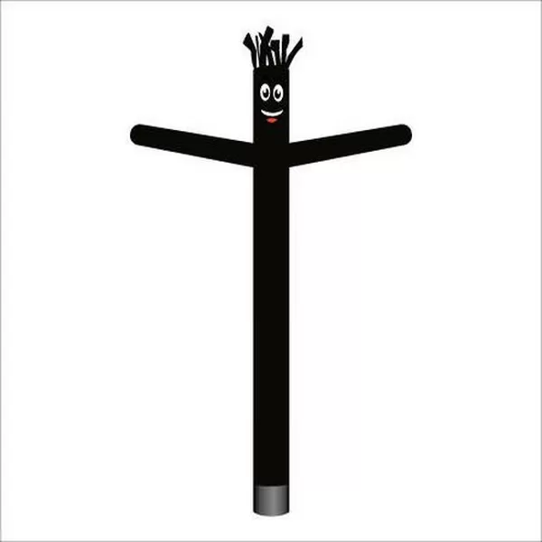 Black 18-foot inflatable air dancer tube man, style GD11002