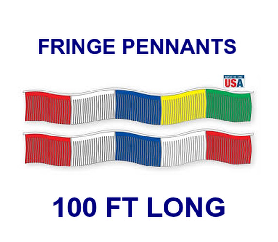 fringe pennants 100 ft #650-100ft