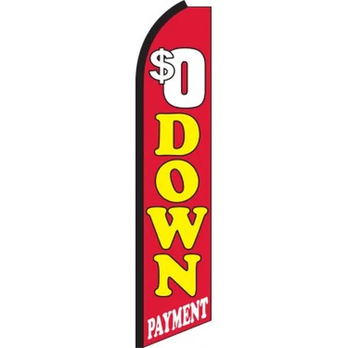 $0 Down Payment Swooper Feather Flag #sw0126