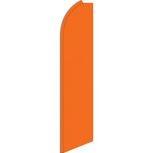 Solid Orange Swooper Feather Flag #sw0123