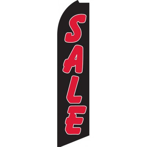 Sale (black & Red) Swooper Feather Flag #sw0138