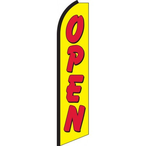 Open (yellow/red) Swooper Feather Flag #sw0129