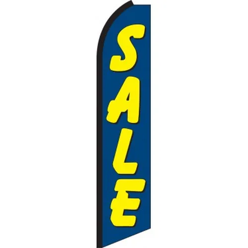 Sale (blue/yellow) Swooper Feather Flag #sw0139