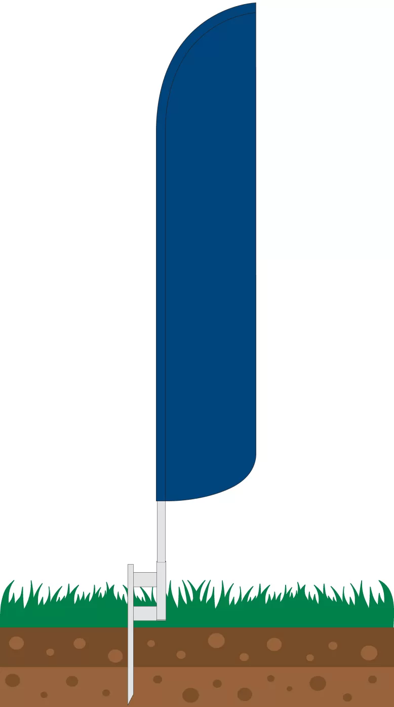 Solid Blue Windless Flag #wf0094