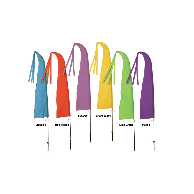 Set Of 6 Bali Streamer Flags #bfk6