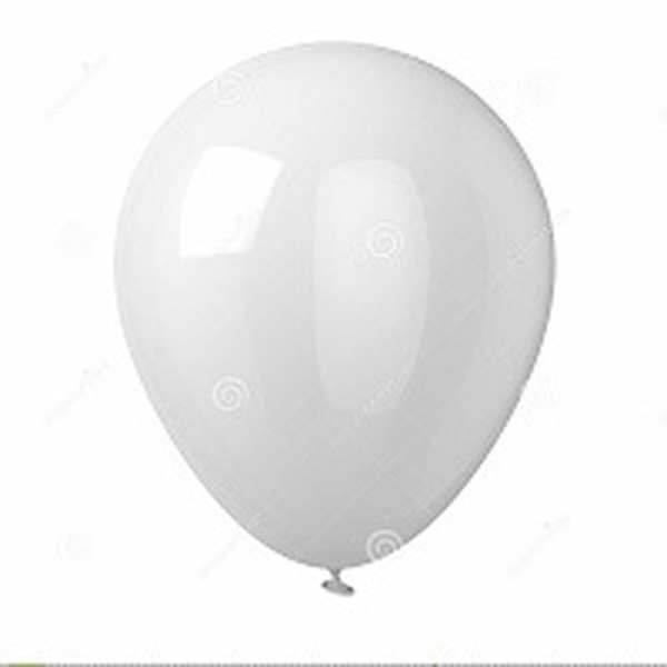 White 17-inch balloons for Breast Cancer Awareness displays, bag of 72