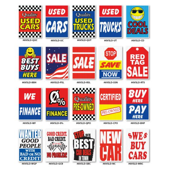 Jumbo Under Hood Signs #6VSLD
