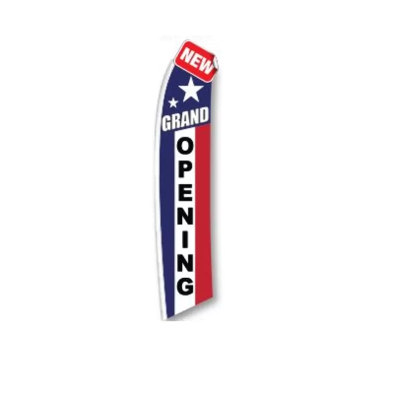 Grand Opening vertical swooper feather flag, 6SW-GO