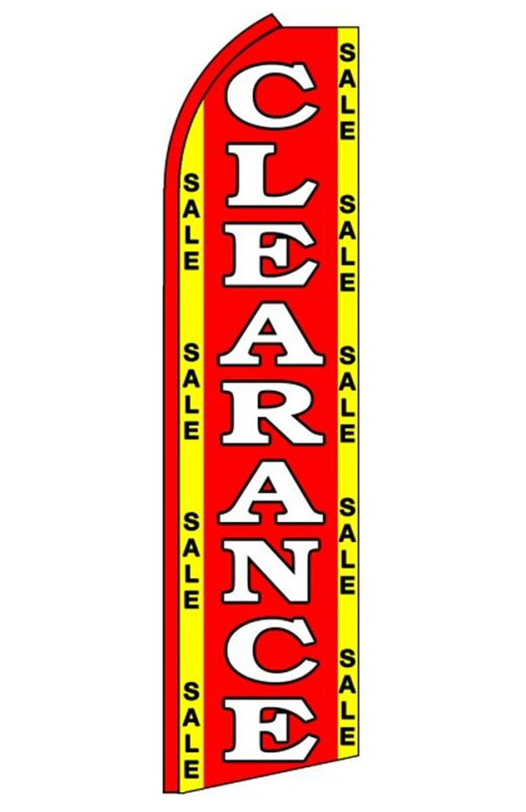 Clearance Sale vertical swooper feather flag, 6SW-CLS