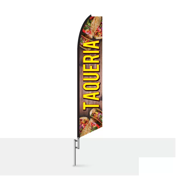 Taqueria swooper feather flag, design SF-2320