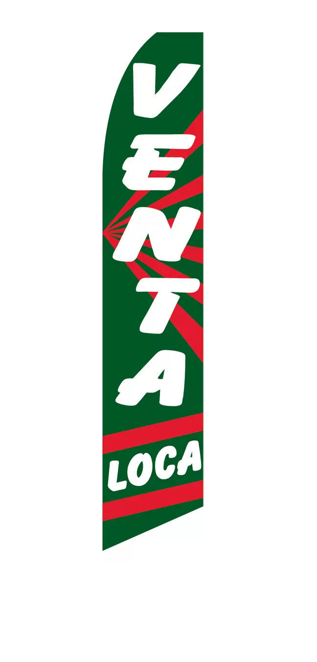 Venta Loca Swooper Feather Flag #sf-1032