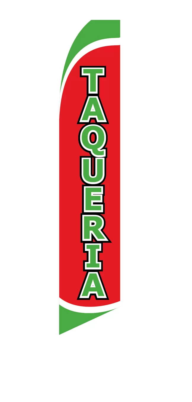 Taqueria swooper feather flag, design SF-1900