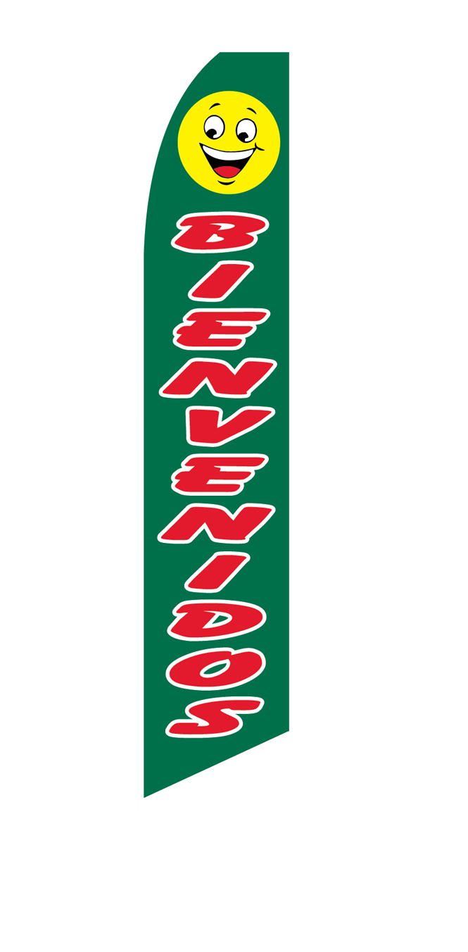 Bienvenidos Swooper Feather Flag #sf-1039