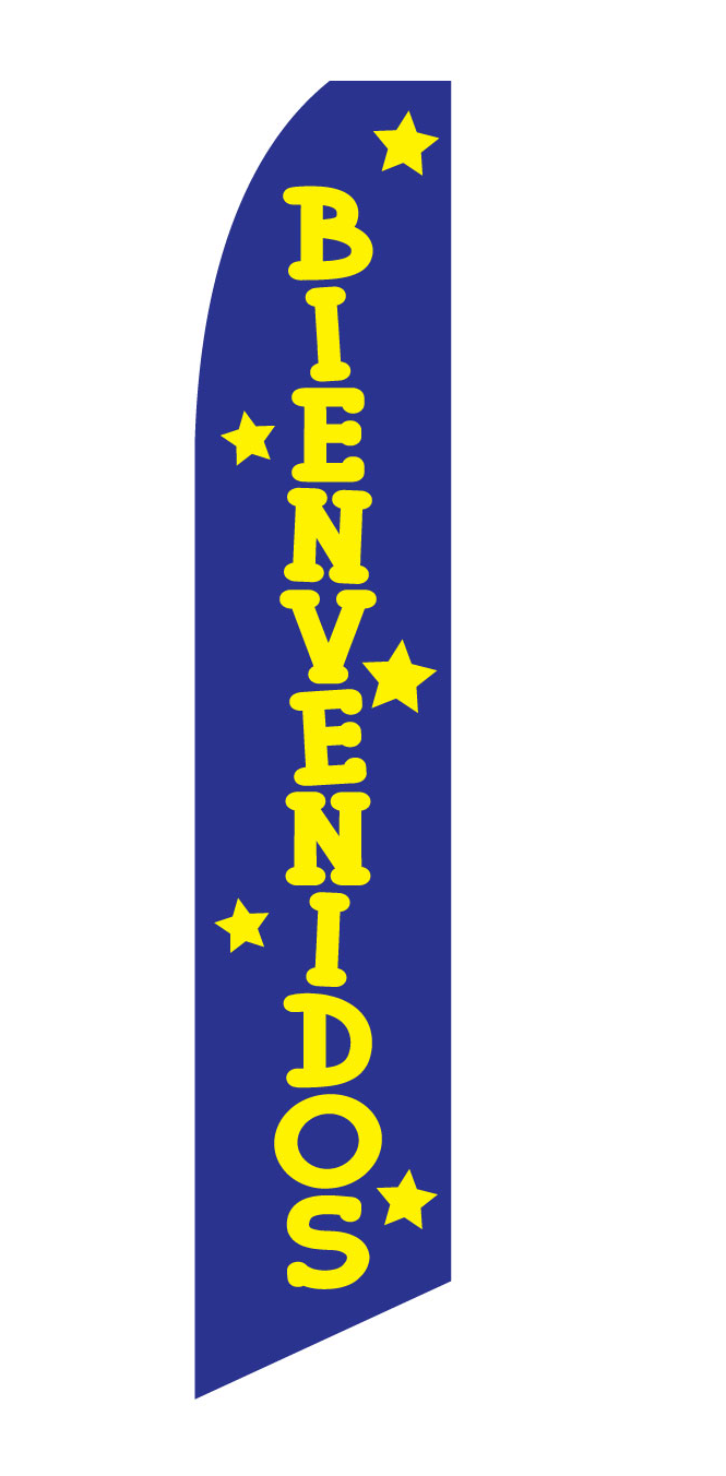 Bienvenidos Swooper Feather Flag #nsf-2254